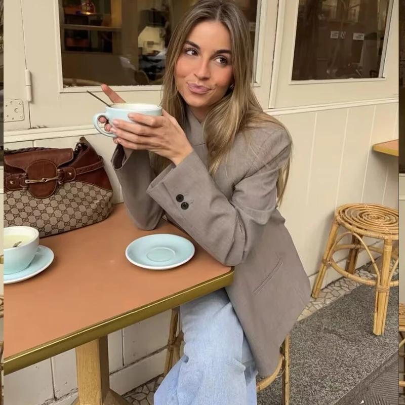 Blazers et Blouses Printemps Femme 2026 Nouvelle Collection – Vestes Élégantes pour Jeunes Femmes, I