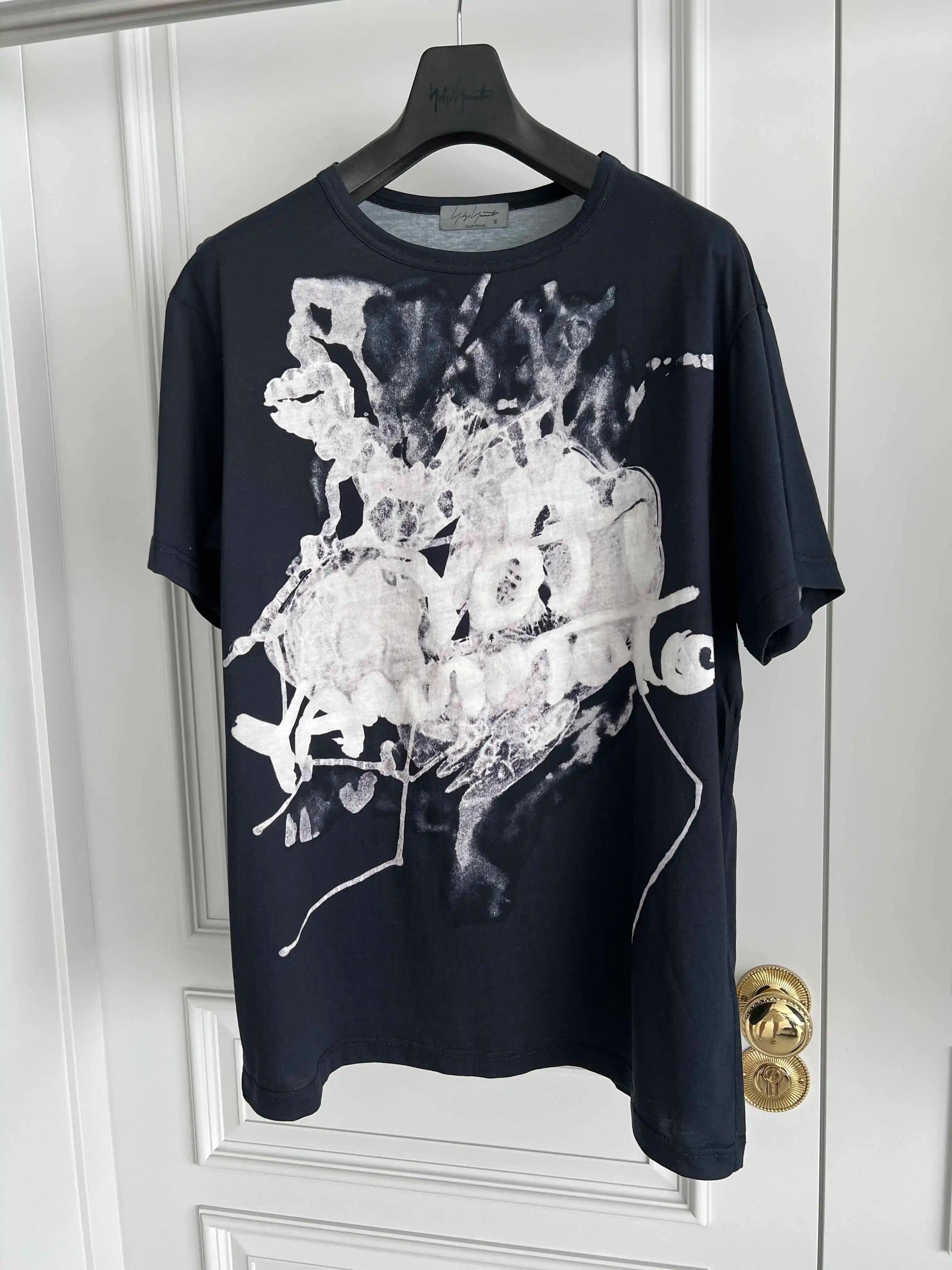 Pull tricoté en pur coton, design original de TOP-YAMAMOTO, imprimé teint par nouage, sur le thème s