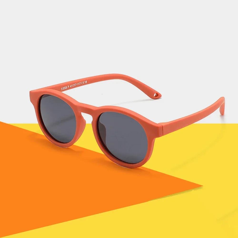 Premières lunettes de soleil à la mode pour bébé avec sangle ronde flexible UV400 lunettes de soleil