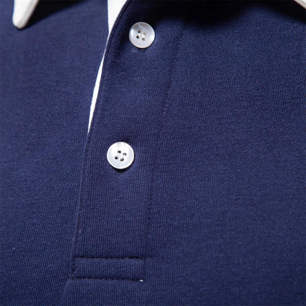Sweat-shirt à col Polo pour hommes, nouveau Design à la mode, vêtements décontractés et sociaux, en