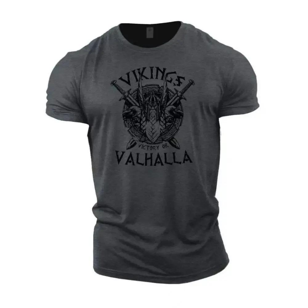 T-shirt col rond pour hommes, respirant et confortable, à la mode, pour entraînement musculaire, let