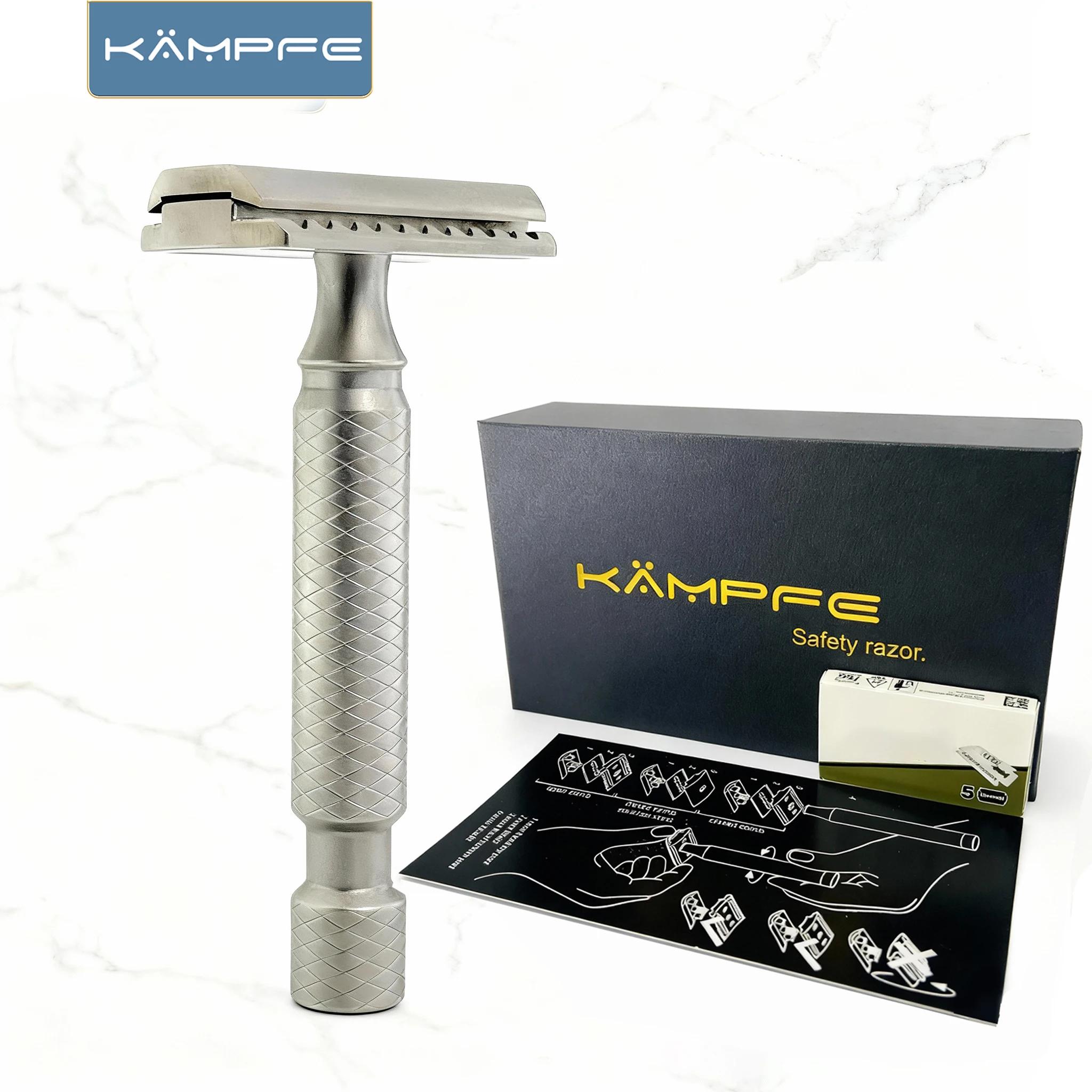 Rasoir de sécurité pour homme en alliage de titane, usinage de précision CNC KAMPFE, cadeau pour pet