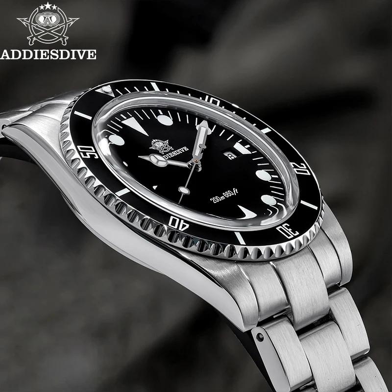 ADDIESDIVE montre analogique de luxe pour hommes BGW9 lunette en céramique lumineuse bulle miroir ve