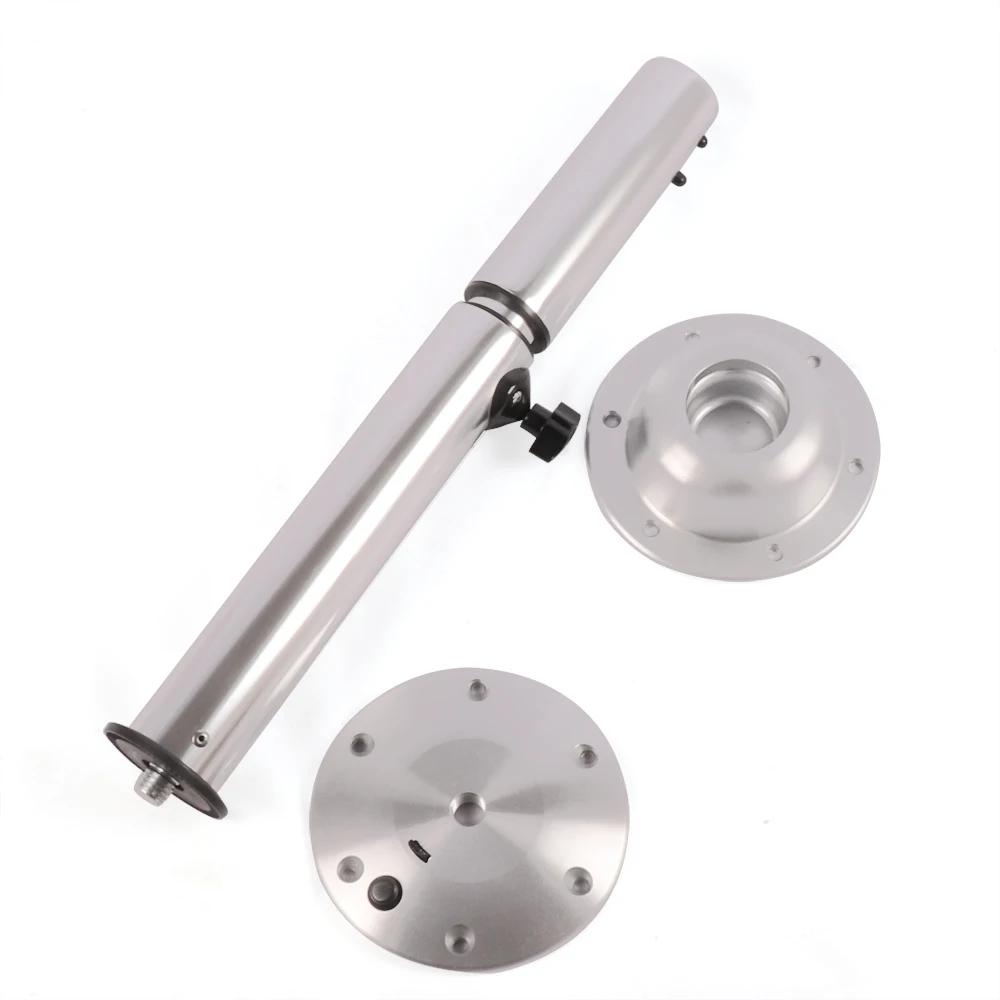 Piédestal de table réglable en aluminium, support pour bateau marin, caravane, Hurhome, 565mm-720mm,