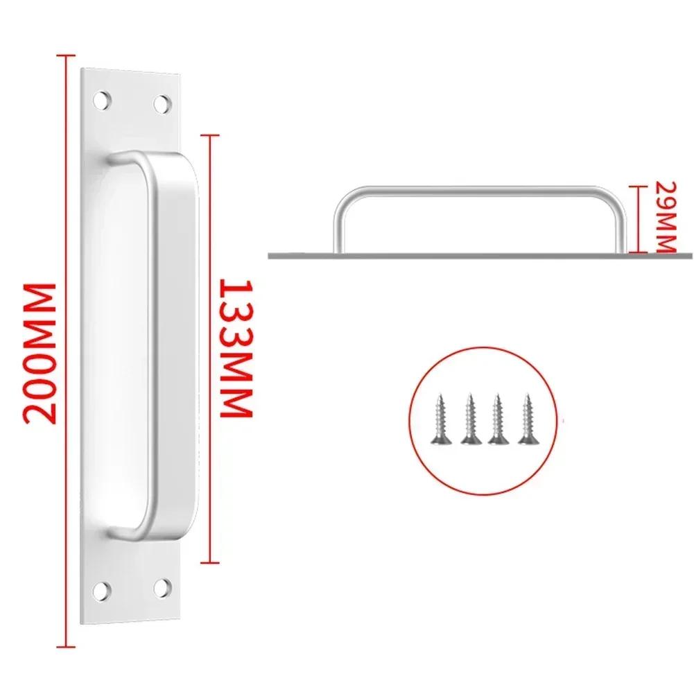 Poignée de porte en alliage d'aluminium, 1 pièce, pour fenêtre, armoire, balcon, porte coulissante,