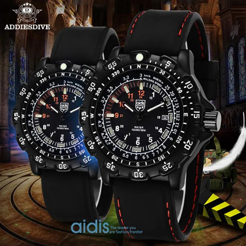 Addies montre militaire Forces spéciales Sports de plein air lumineux classique joint armée montre-b