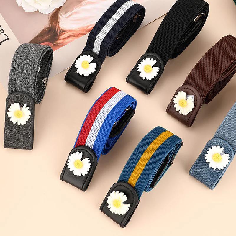 Ceintures pour femmes sans boucle taille jean pantalon sans boucle extensible taille élastique femme