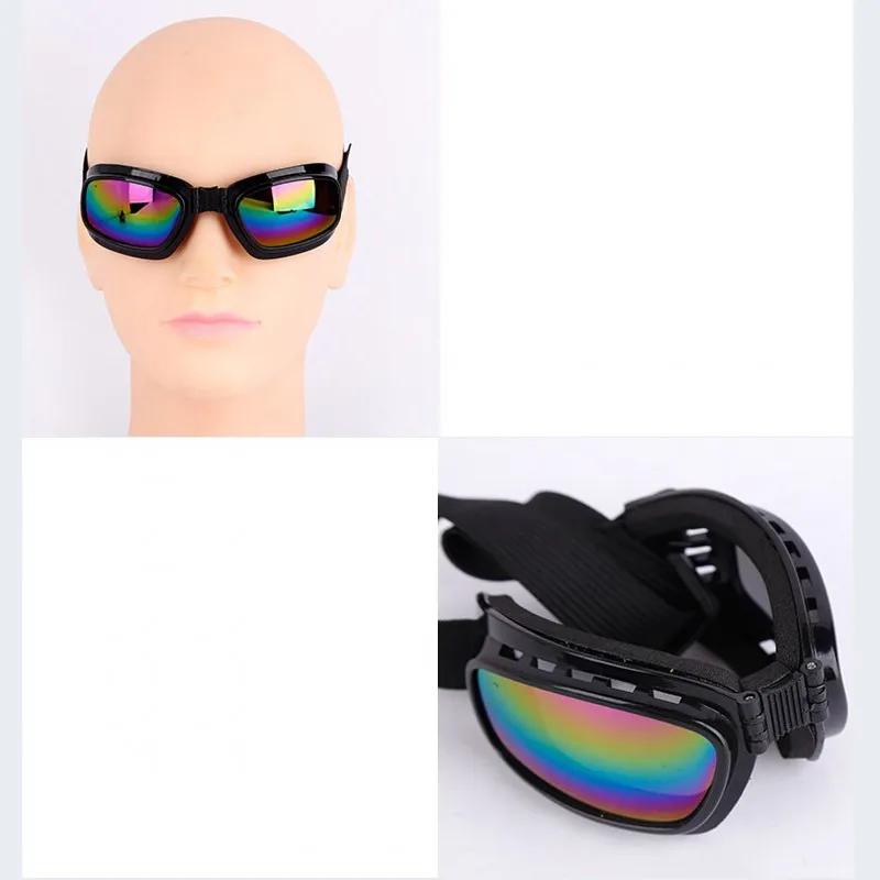 Lunettes d'équitation pliables en plein air, pour moto, Anti-éblouissement, Anti-UV, Protection coup