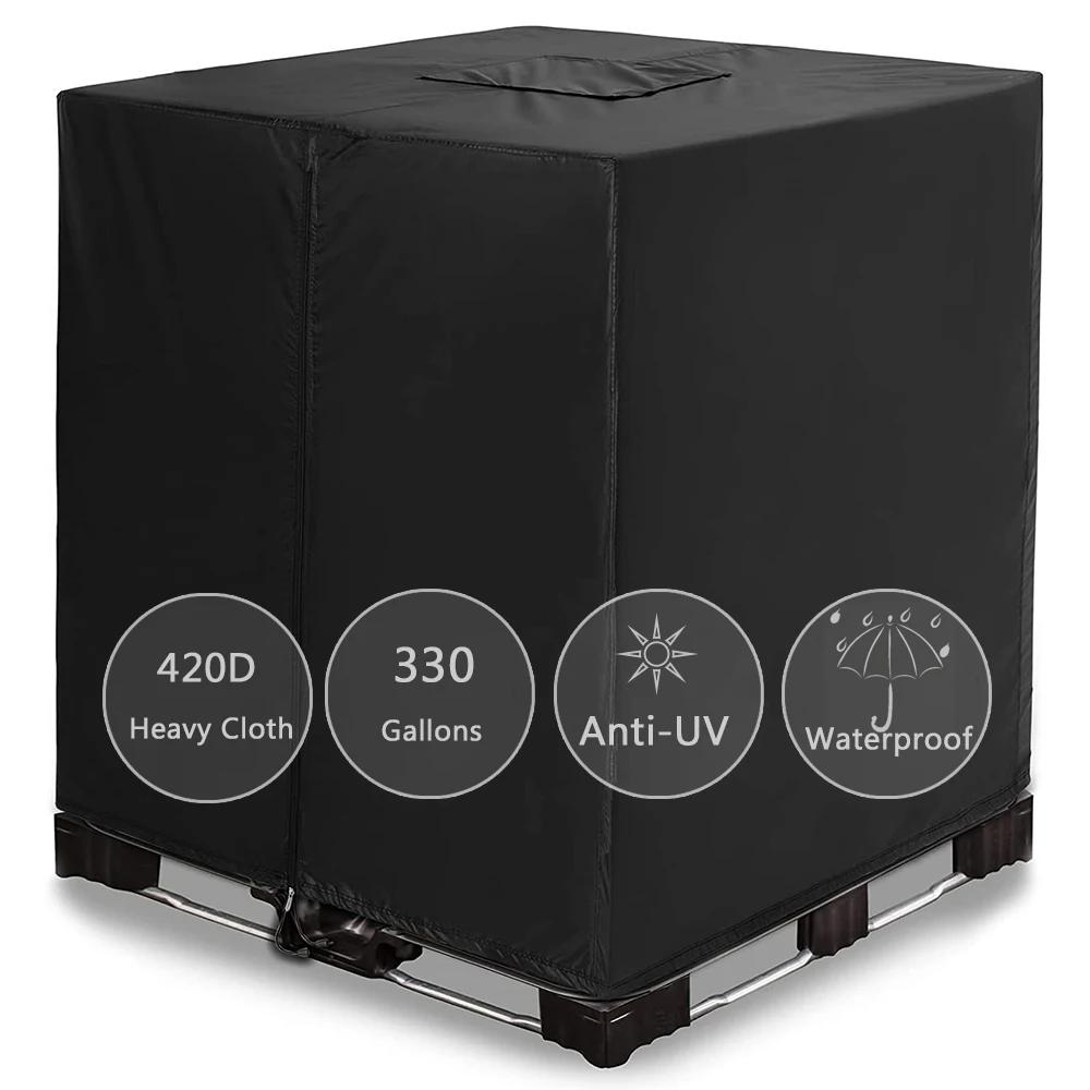 Juste fourre-tout IBC avec fermeture éclair de 330 gallons, 210D et 420D, matériau de protection sol