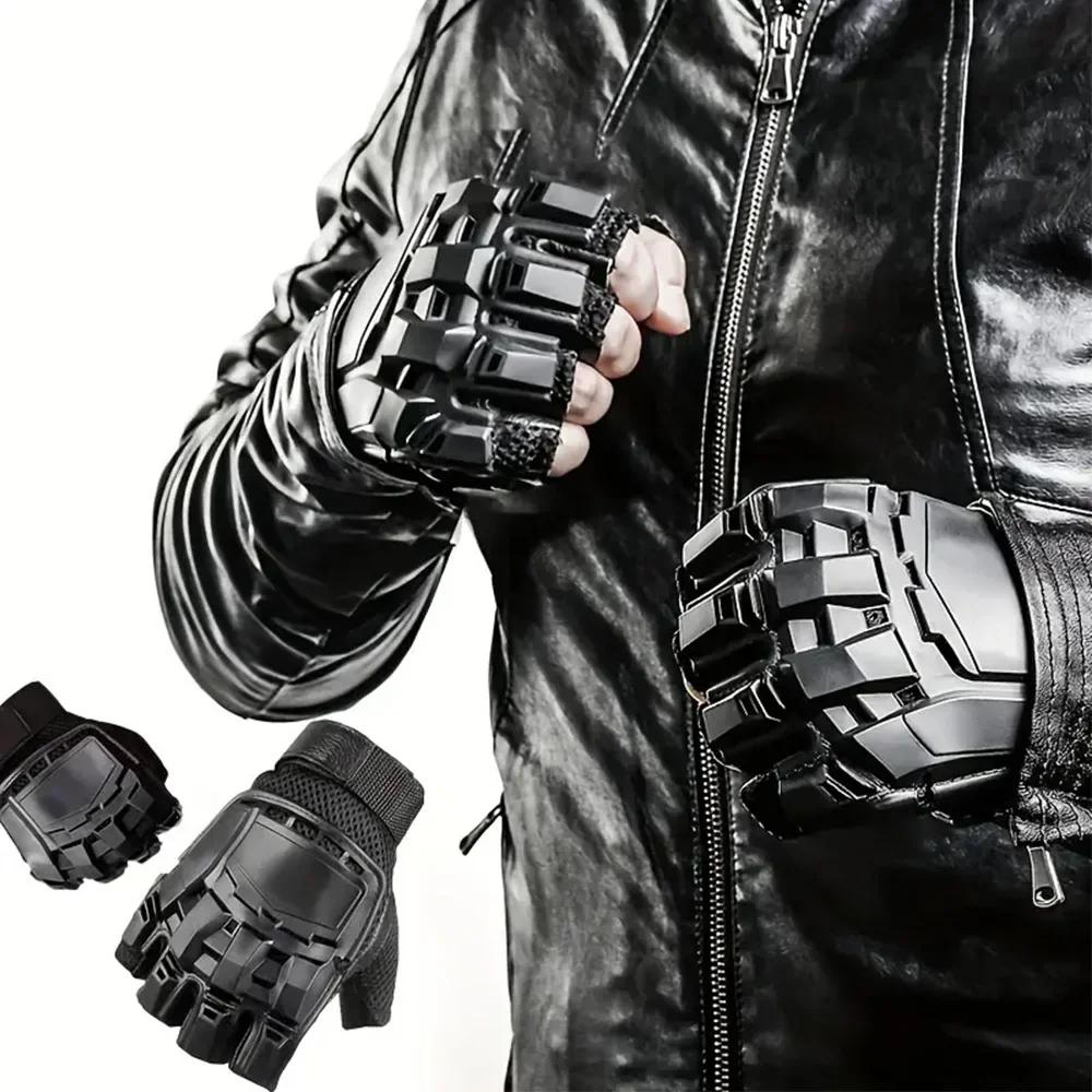 Gants thermiques sans doigts – Chauds, résistants à l'eau et améliorant la poignée pour moto, cyclis