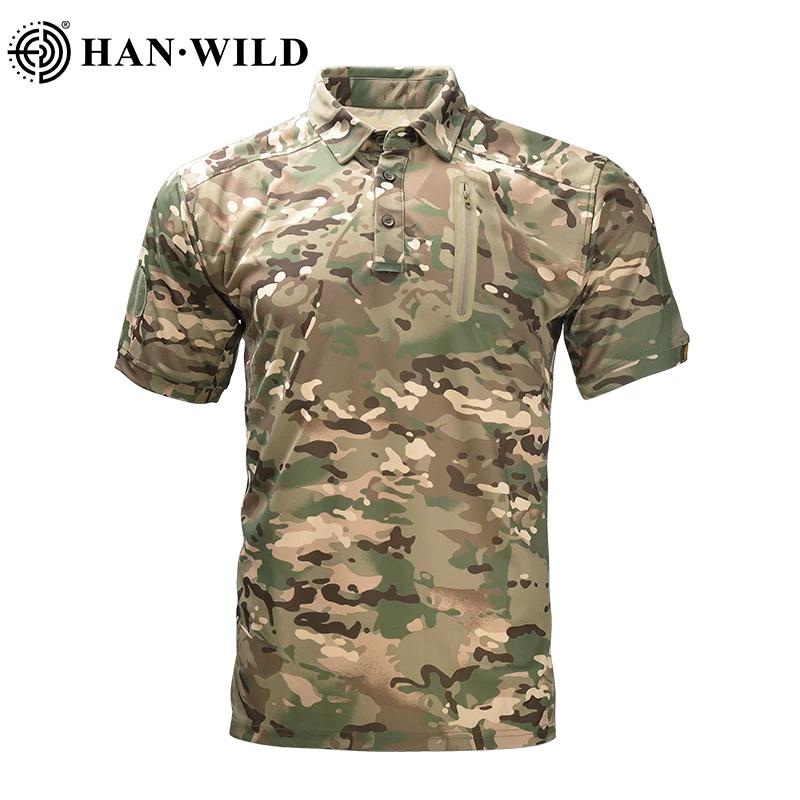 T-shirt camouflage respirant à séchage rapide pour hommes, chemise à manches courtes, camping, rando