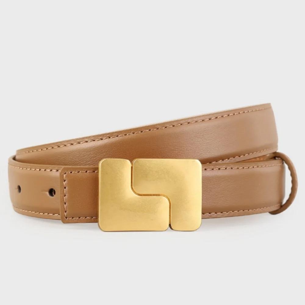 Ceintures en cuir véritable de Style coréen pour femmes, Corsets pour robe, ceintures avec boucle do
