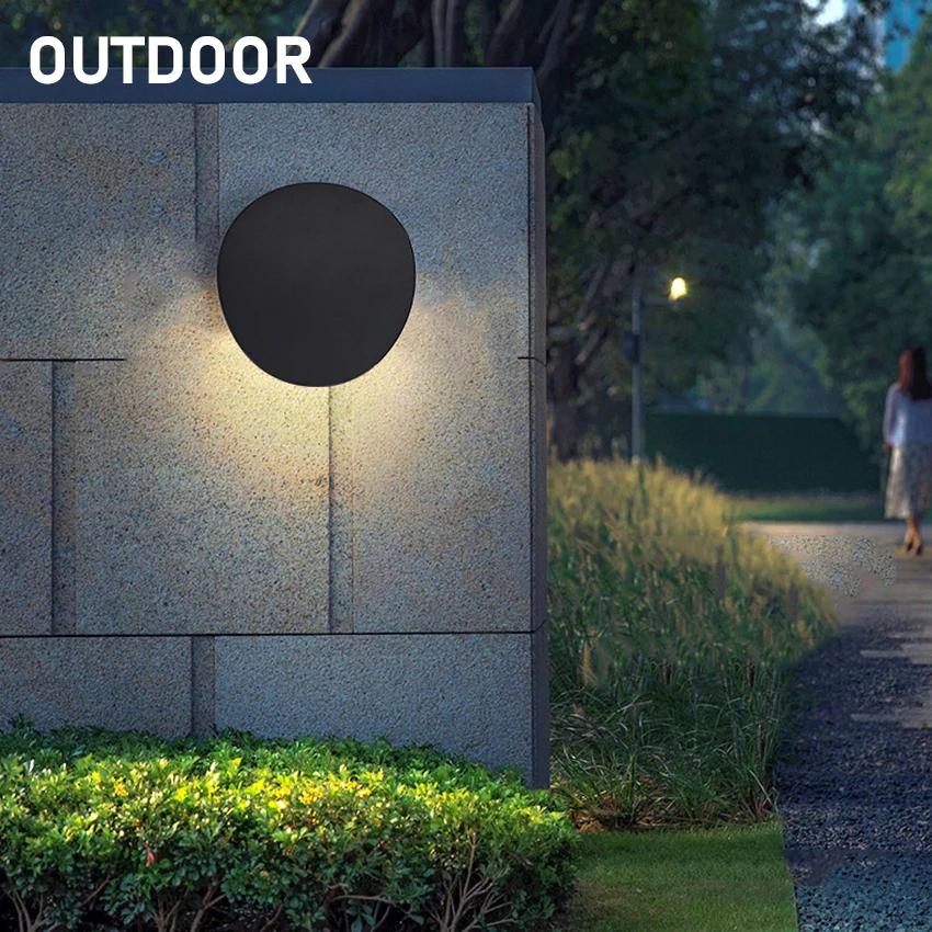Applique murale d'intérieur LED moderne en aluminium, étanche, créative, pour jardin extérieur, cour