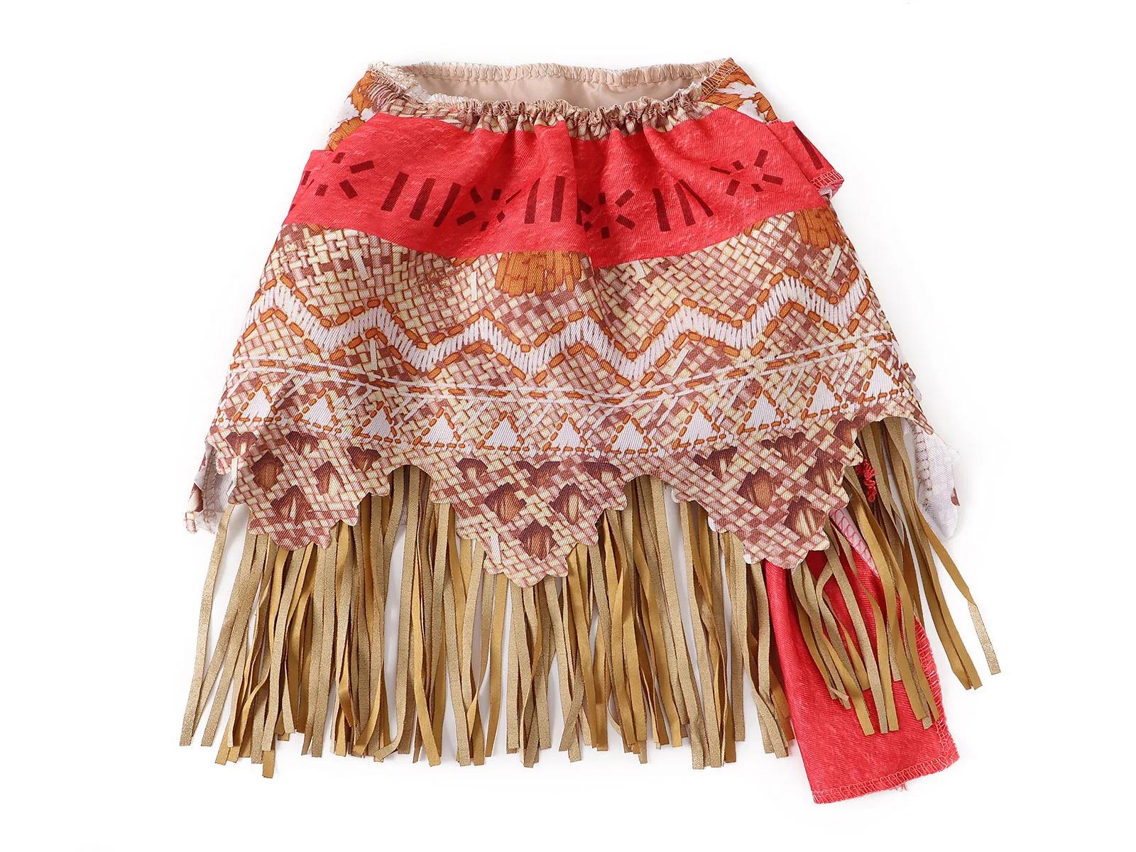 Costume de jeu de rôle de dessin animé Ocean Adventure, déguisement Moana deux pièces pour filles, C
