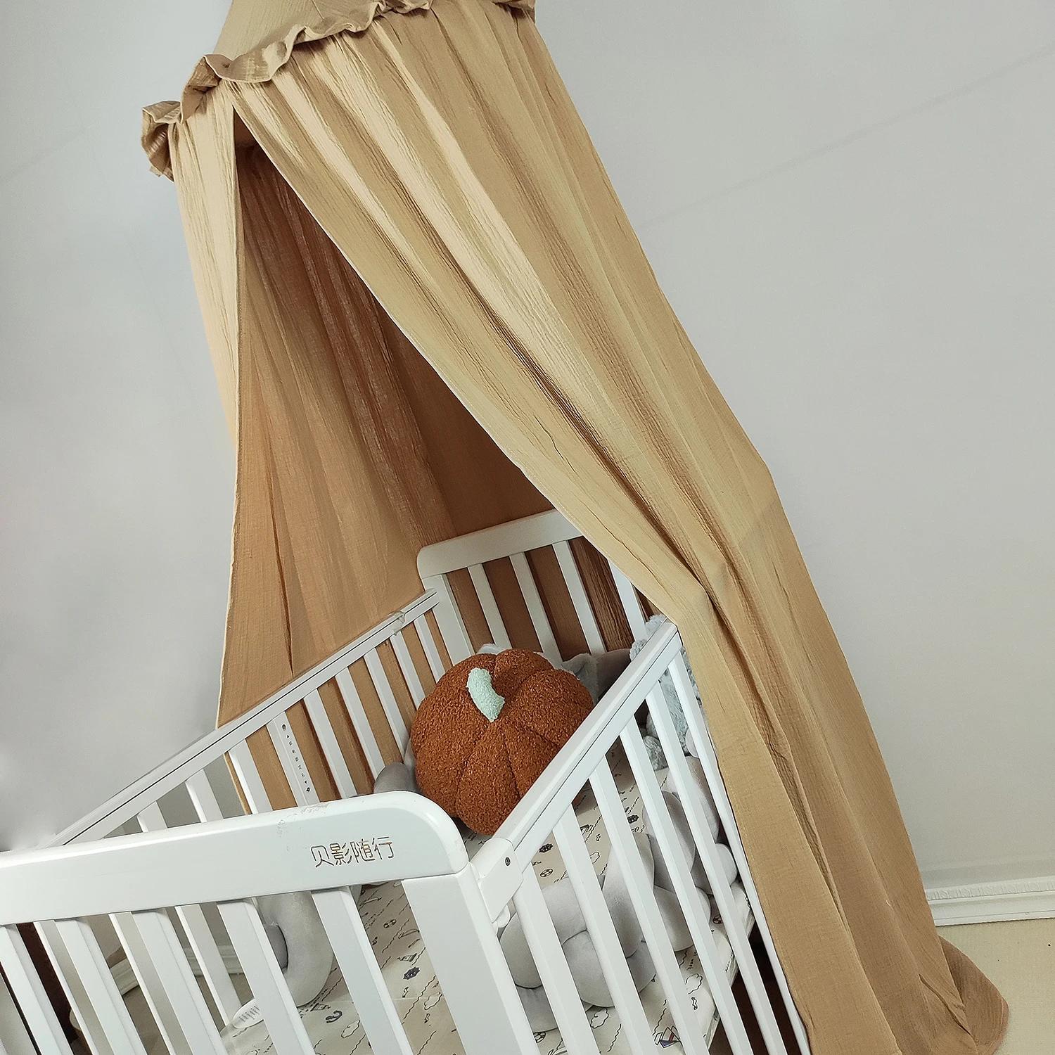 Auvent de lit suspendu en mousseline 100% coton de qualité supérieure, tente décorative, auvent de p