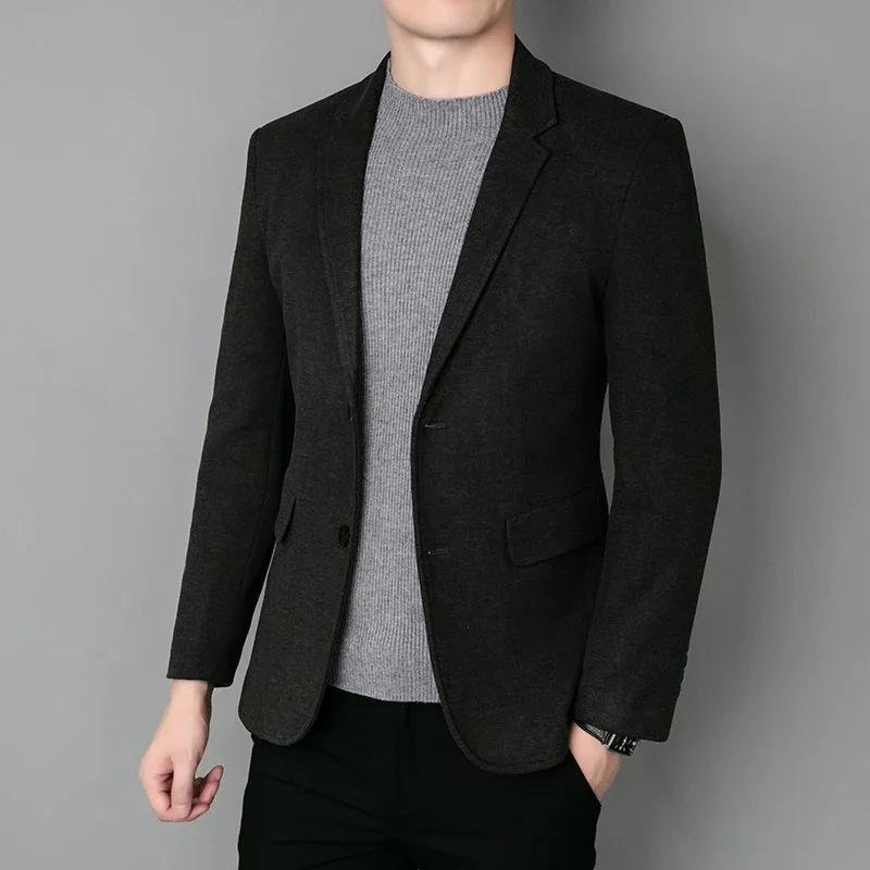 Blazer mode affaires beau Gentleman Version coréenne de Style britannique décontracté mince couleur