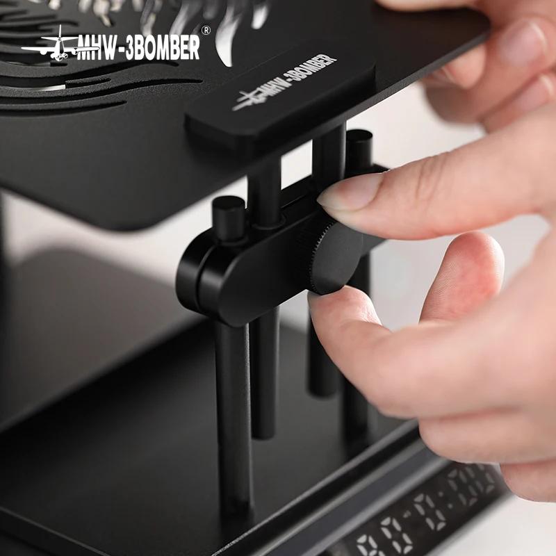 Machine à café MHW-3BOMBER Support de pesée avec silicone Non-ald Pad recommande-balance réglable Ho