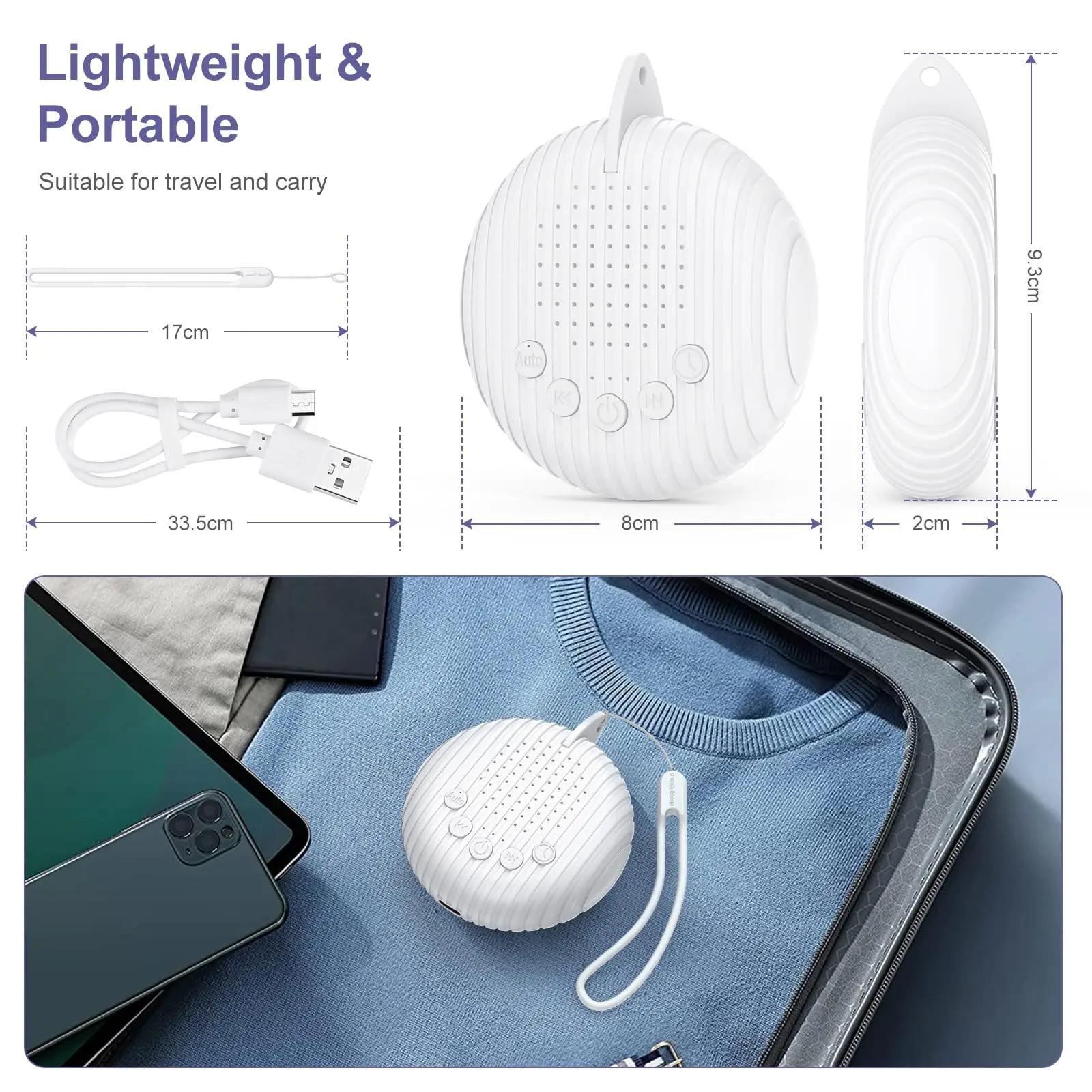 Machine à bruit blanc 10/12 sons, Rechargeable par USB, Portable, pour bébé, adulte, personnes âgées