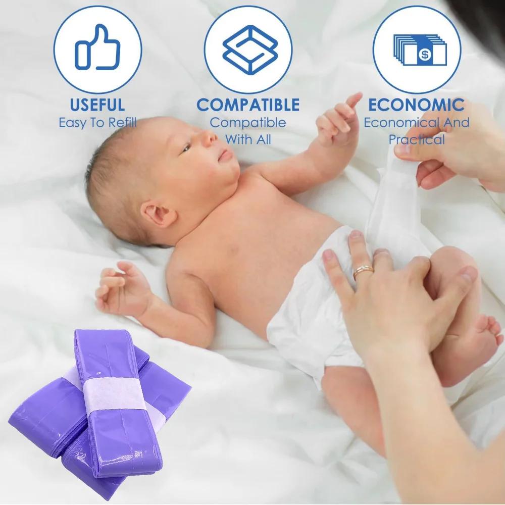 Recharges de seaux à couches pour Tommee Tippee, sacs de recharge de couches pour génie, sacs poubel