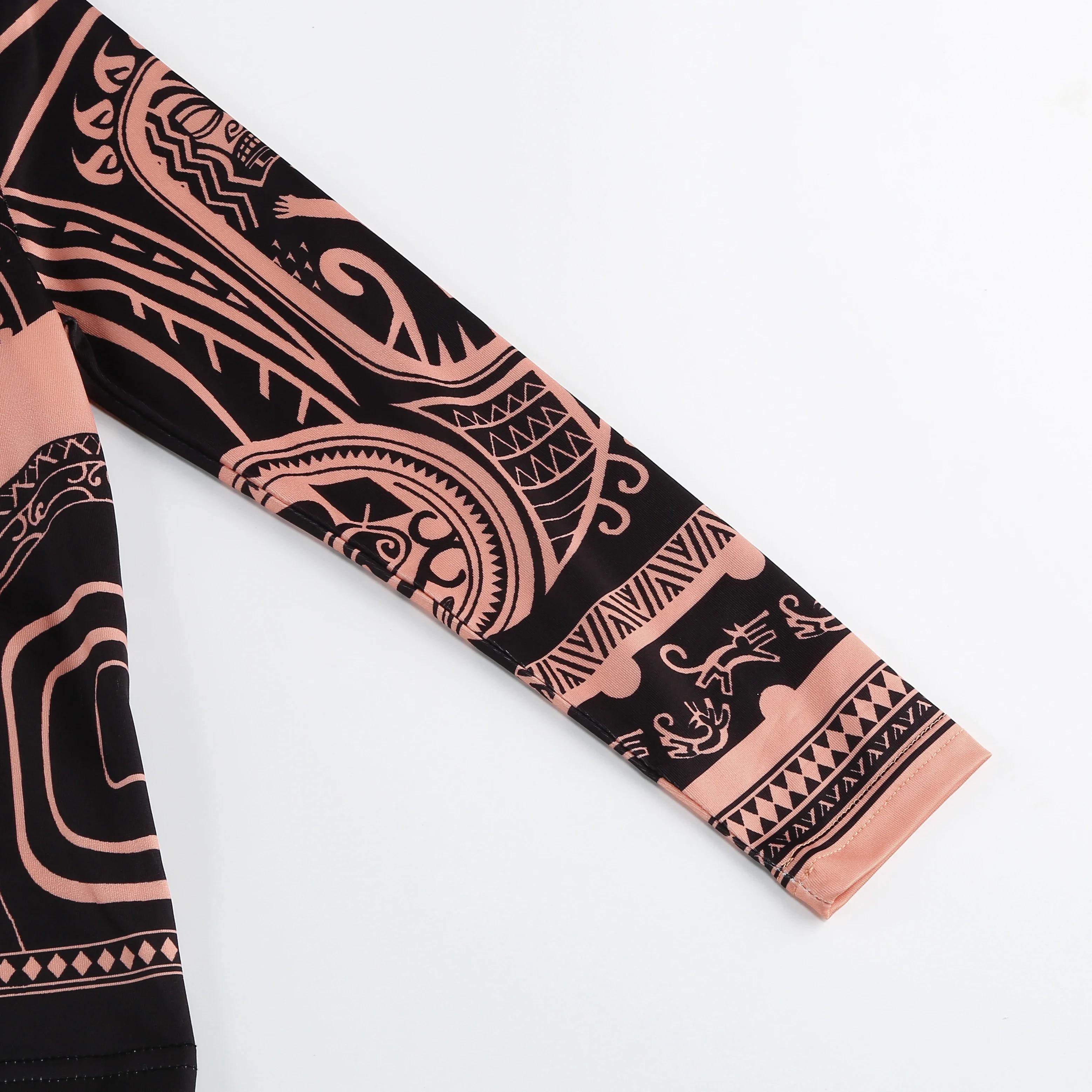 Moana film personnages de dessins animés Maui enfants garçons Costume Maui tatouage haut + pantalon