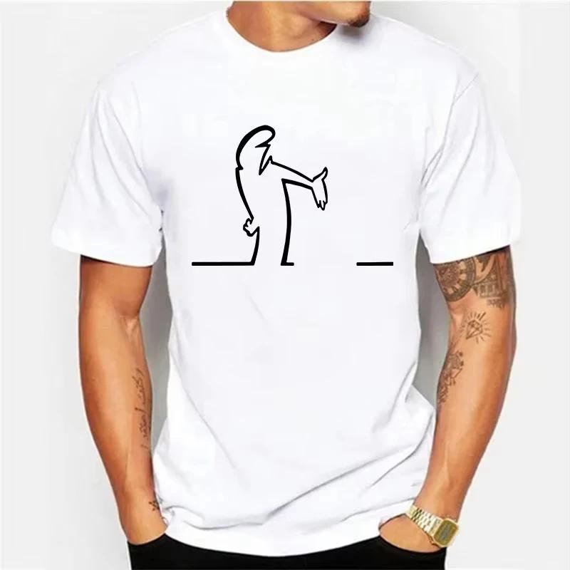 T-shirts d'été pour hommes femmes Balum La Linea t-shirt graphique drôle coton confortable Premium C