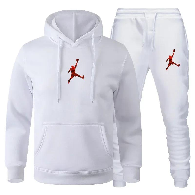 Ensemble de vêtements de sport pour hommes, jogging, Fitness, sweat-shirt à manches longues + pantal
