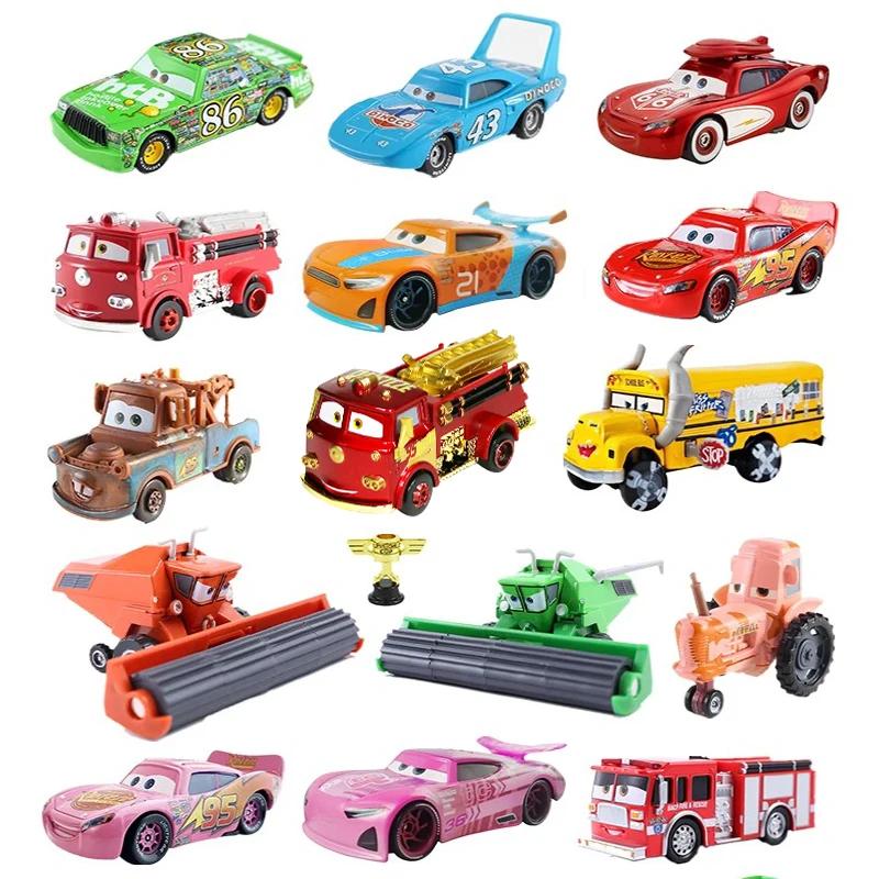 Disney Pixar Cars 2 jouet Lightning Mcqueen Original Mini voiture de course 1 3 Dinoco Racers Collec