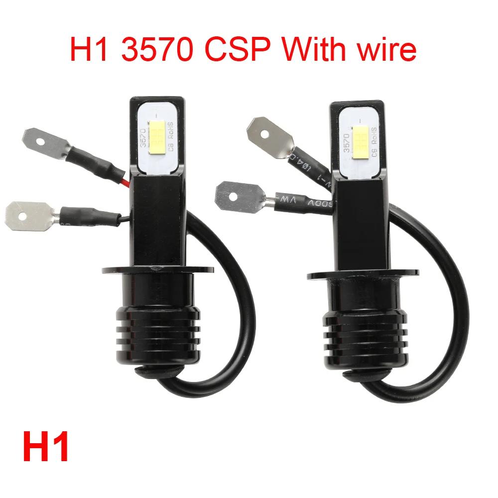 2Pcs CSP H4 H7 LED Ampoules Phare H11 H8 H9 Voiture Brouillard Lumière 9005 HB3 9006 HB4 H1 H3 H16JP