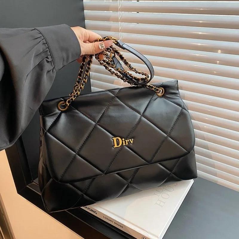 Sac bandoulière carré vintage en cuir pour femme, sac à main de créateur, sac fourre-tout classique,