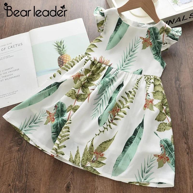 Bear Leader – robe à fleurs pour filles, tenue de princesse, vêtements décontractés, pour enfants de