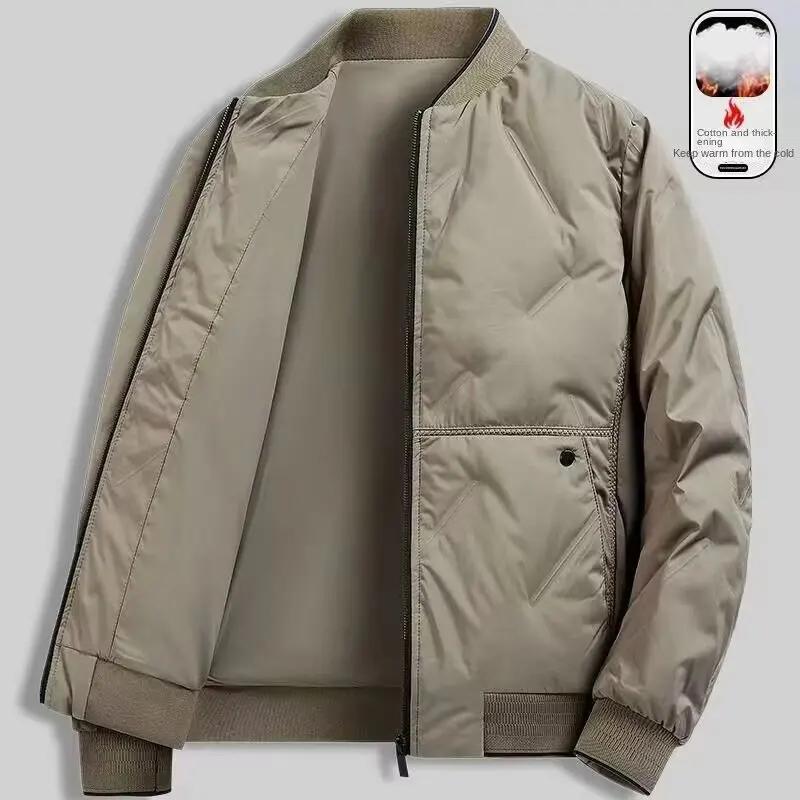 Nouveau col de baseball automne et hiver, veste en coton à la mode et polyvalente pour hommes, veste