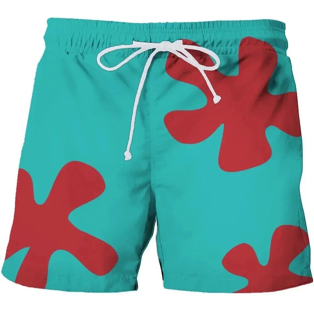 Shorts de bain 3D Anime Summer New Patrick Star, séchage rapide, pour homme et femme, style hip-hop,