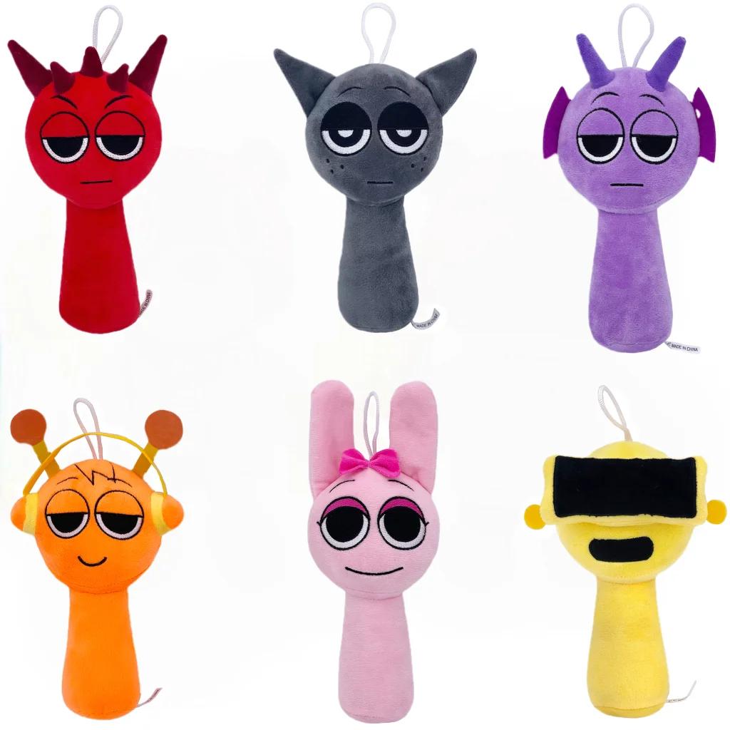 Nouveau jeu en peluche Sprunki Deamond dr Harrison Qurst Wenda gris poupée douce périphériques migno