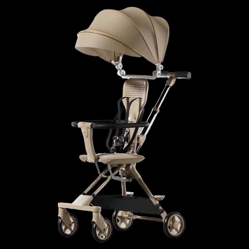Nouvelle voiture de marche de poussette pour enfants, poussettes légères chariot pliant pour enfants