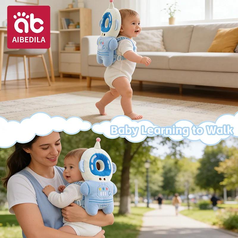 AIBEDILA Coussin de protection anti-chute pour bébé, motif astronaute de dessin animé, protège-tête