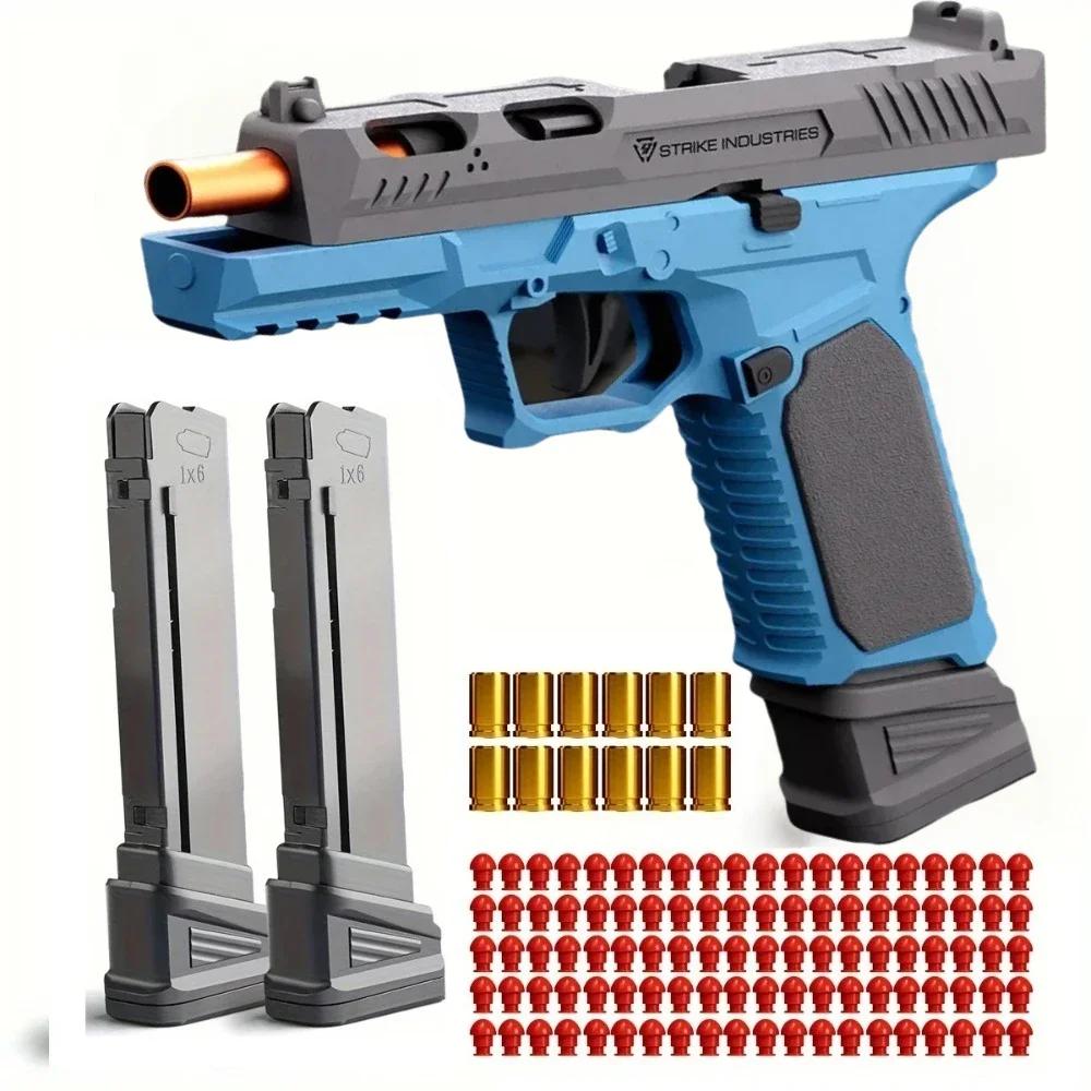 Pistolet jouet Ejceting à coque tactique 2011/M92, tir continu, balle souple EVA, pistolet de tir CS