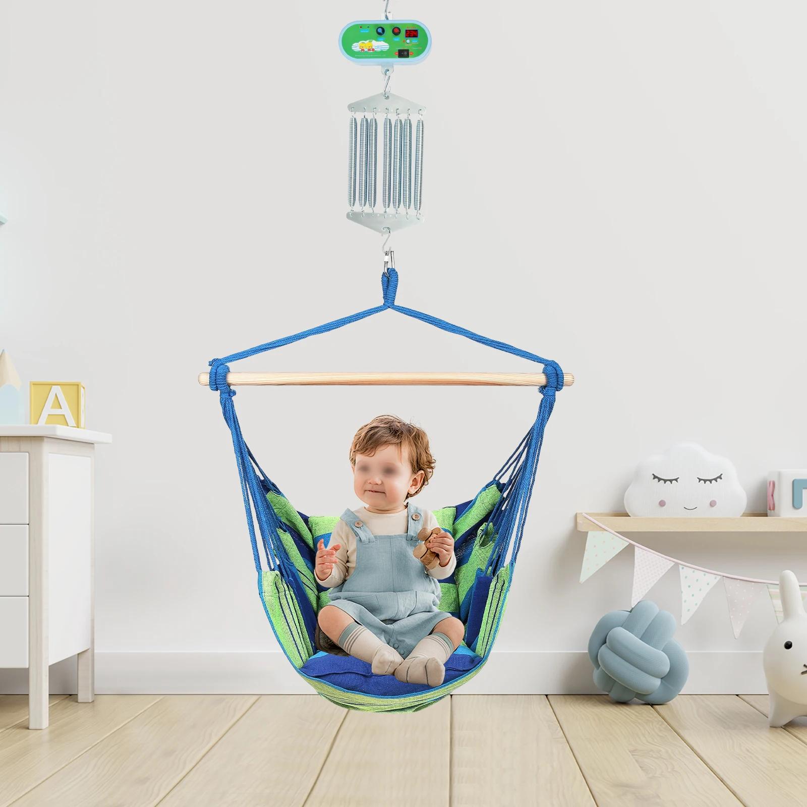 Berceau électrique à ressort pour bébé à 7 ressorts, contrôle avec réglages réglables, charge de 20k
