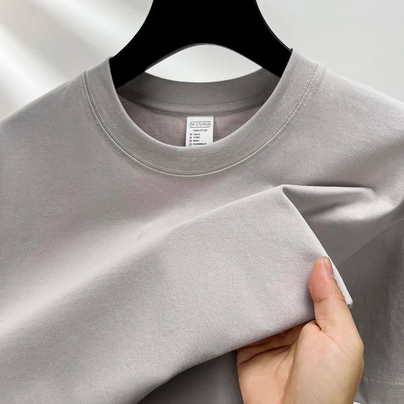 100% coton Été marque haut de gamme hommes manches courtes col rond Fashion Edition Type demi - manc
