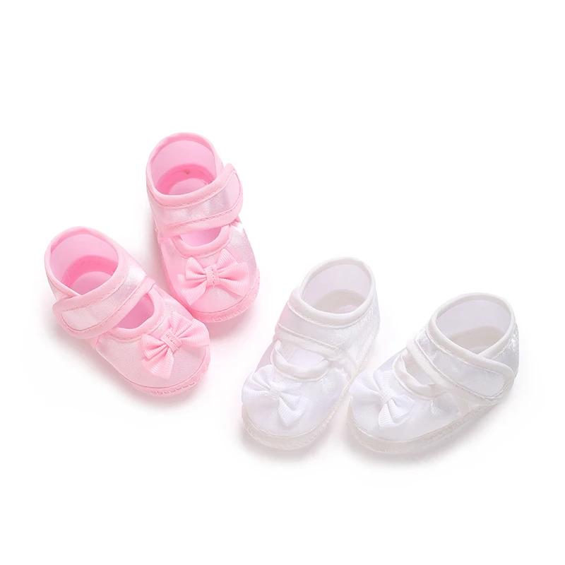Première chaussure de baptême pour nouveau-né : chaussures de baptême blanches pour nouveau-nés garç