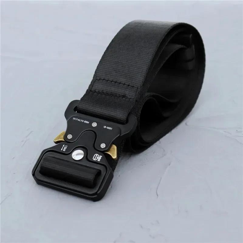Nouvelle ceinture ALYX Paris 2025 pour homme et femme, boucle avec logo gravé au laser, ceintures 10