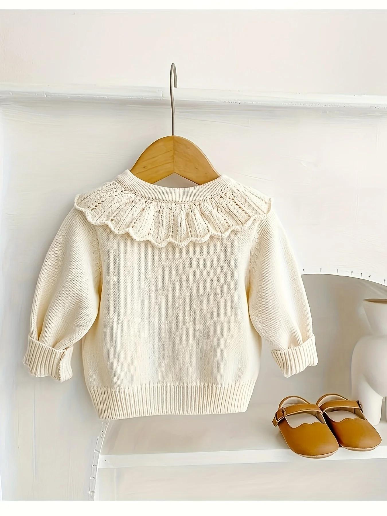 Cardigan tricoté pour bébé fille, haut chaud, Style bébé, automne et hiver