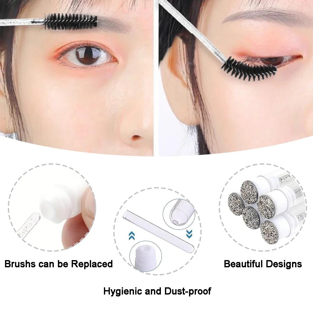 Les outils de nettoyage de shampoing pour cils comprennent une bouteille vide de 60ML, distributeur