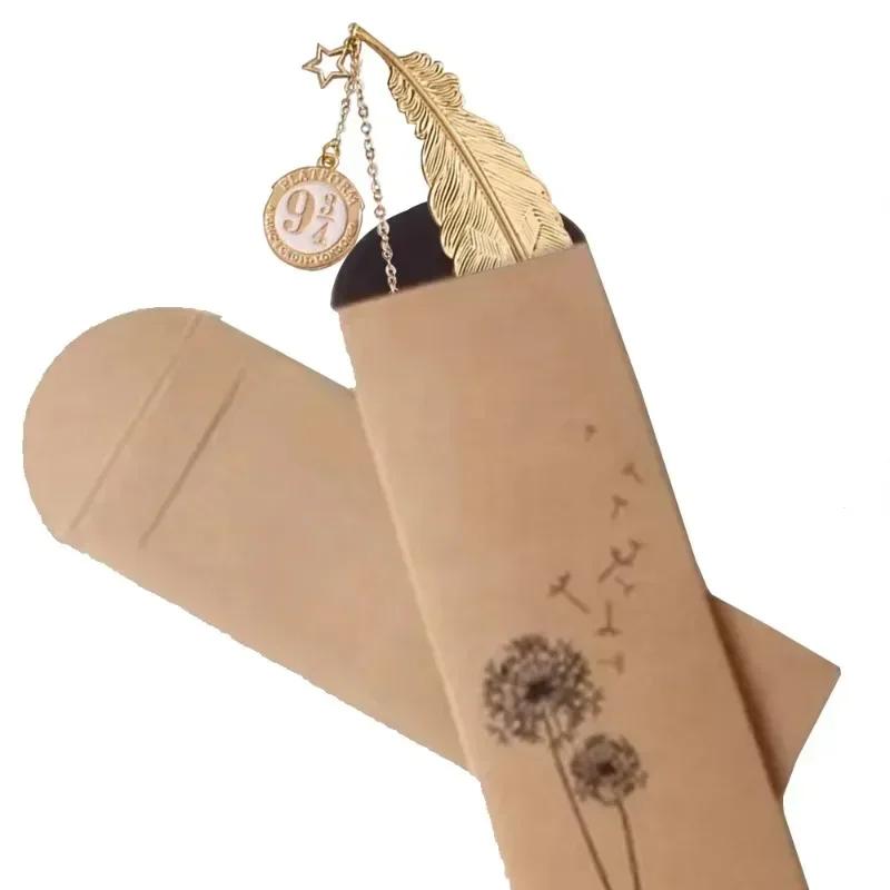 Harried Potter Marque-page exquis Plume d'Or Snitch Poudlard Poufsouffle Serdaigle Serpentard Gryffo
