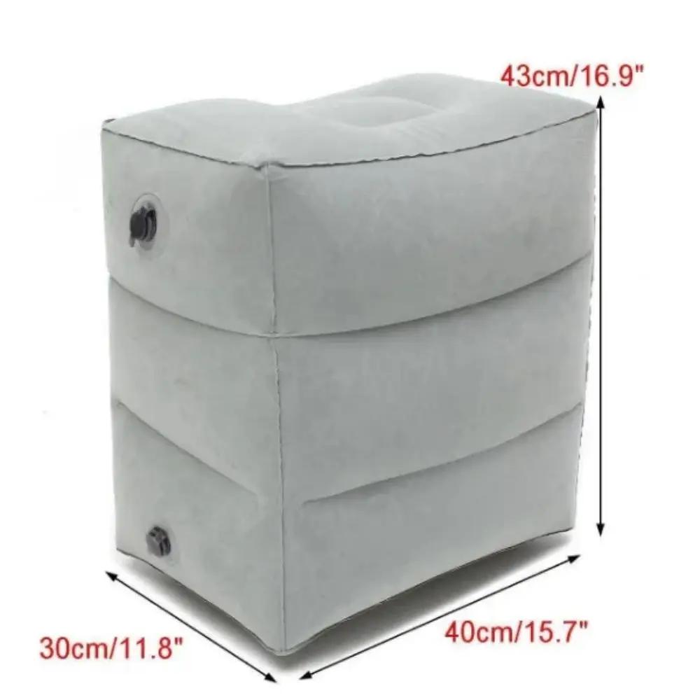 Coussin d'assistant de pied gonflable pour le voyage, portable, réglable, trois couches, recommandé,