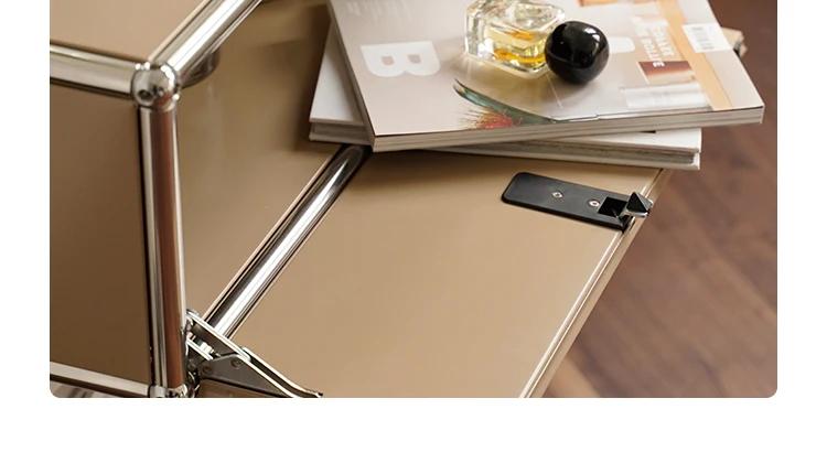 Meuble TV modulaire personnalisé en métal, meuble de rangement, étagère, meuble de chevet, placard