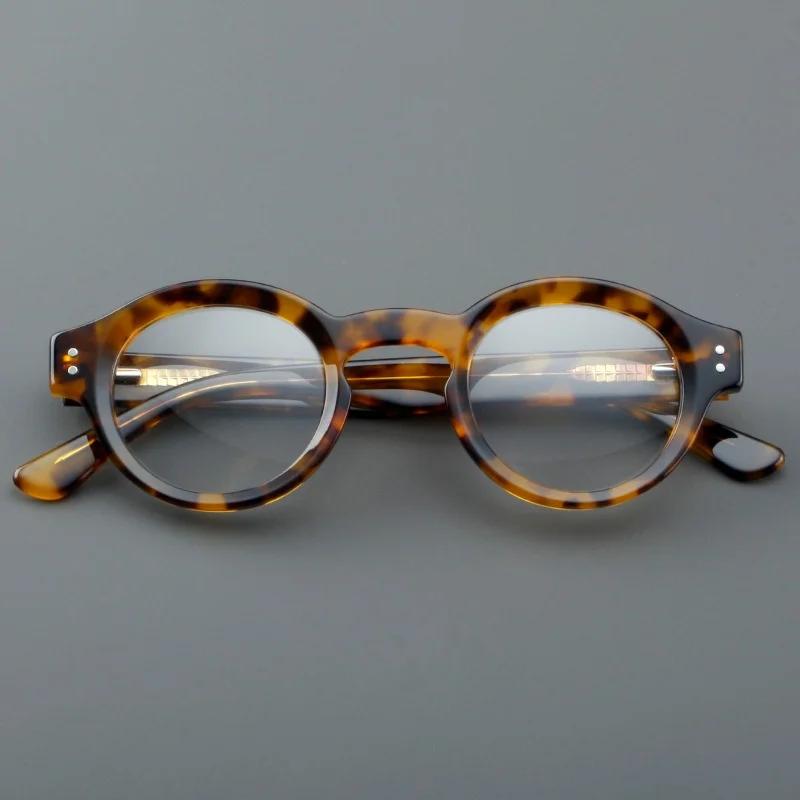 Plaque circulaire monture de lunettes rétro Ultra légère monture de lunettes pour hommes à la mode o