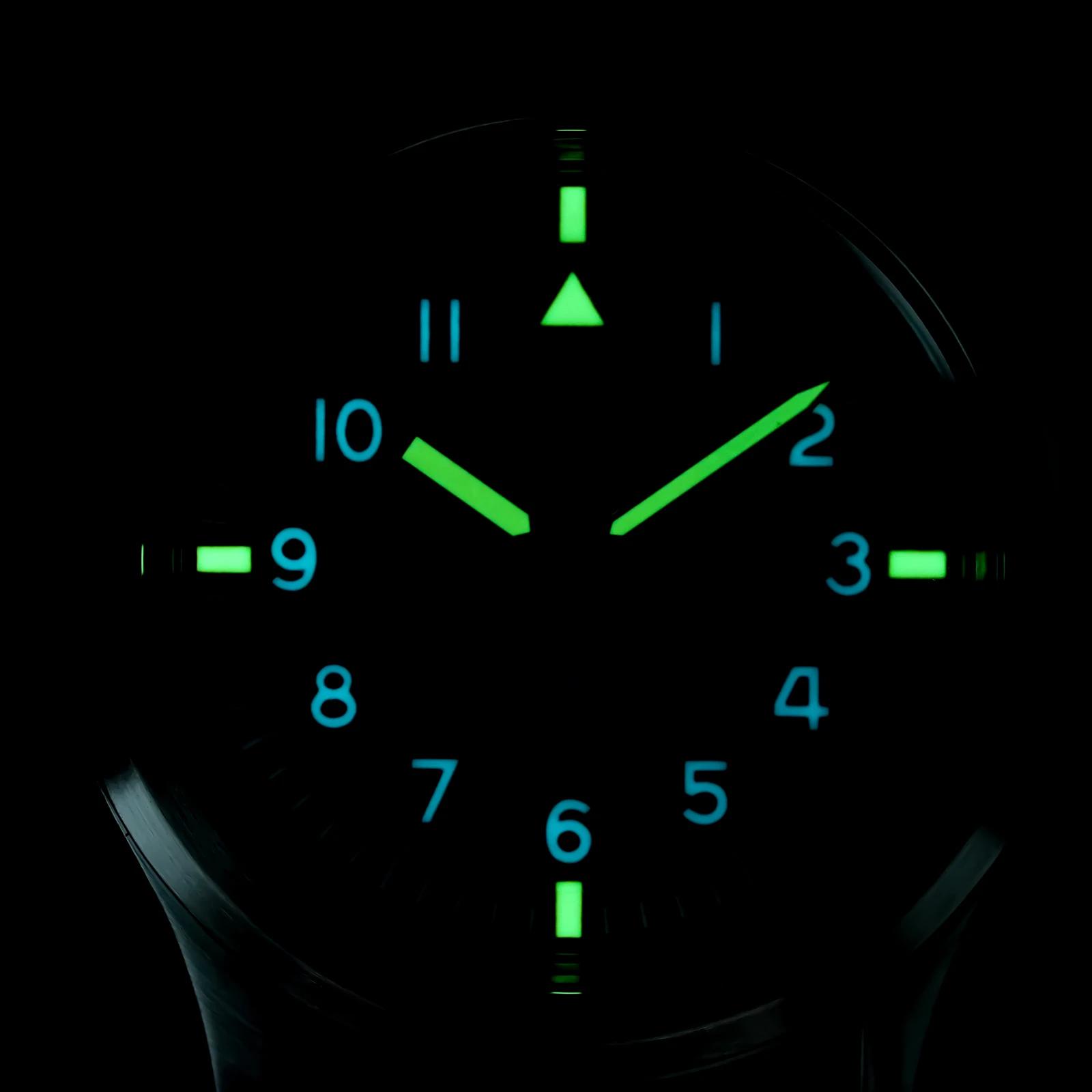 Militado ML14 36mm montre VH31 balayage deuxième mouvement à Quartz montre saphir cristal Super lumi