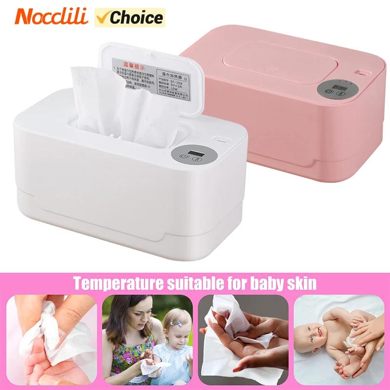 Chauffe-lingettes bébé portable avec écran LED et charge USB - Usage domestique et voiture