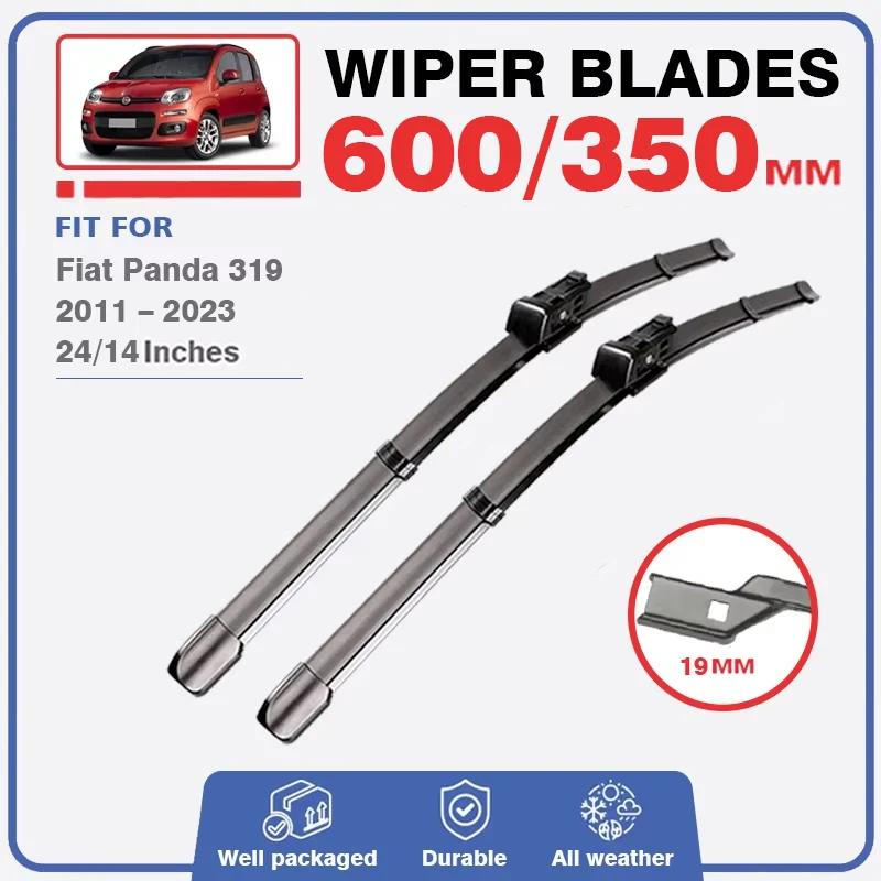 Balais d'essuie-glace avant et arrière pour Fiat Panda 319 2011 – 2023, essuie-glace, accessoires de