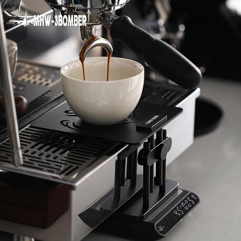 Machine à café MHW-3BOMBER Support de pesée avec silicone Non-ald Pad recommande-balance réglable Ho